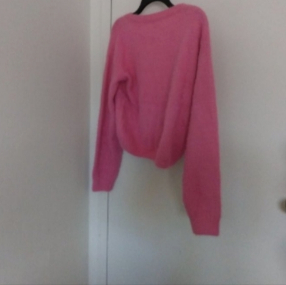Superdown Kristina Pink Knit Sweater Sz L - Picture 4 of 4